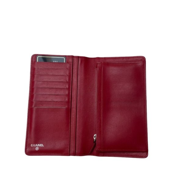 Chanel Red Leather Wallet - Picture 3 of 6